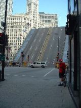 Michigan Ave. bridge raised