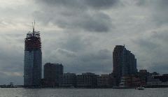 Jersey Shore across from Lower Manhattan