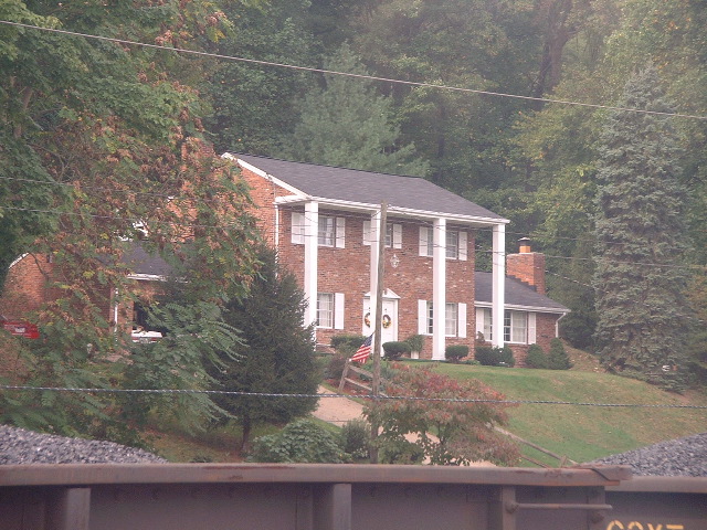 WV house with columns