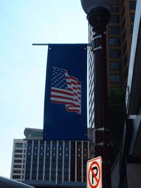 Rosslyn VA - banner with flag 2