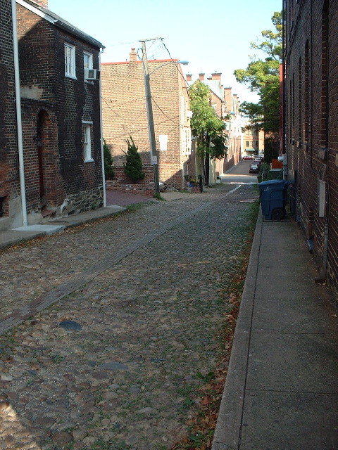 Alexandria - alley with stone paving